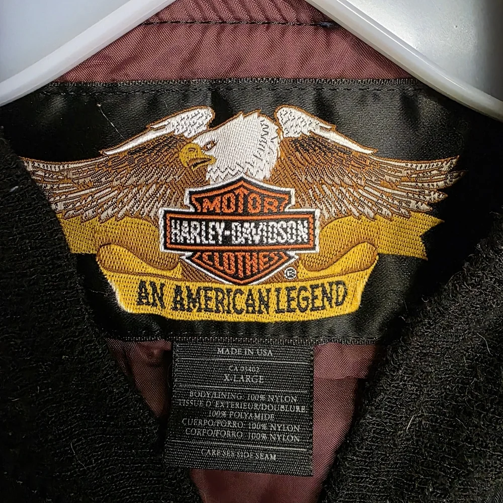 Vintage Harley Davidson Bomber Jacket 95th Anniversary Mens XL